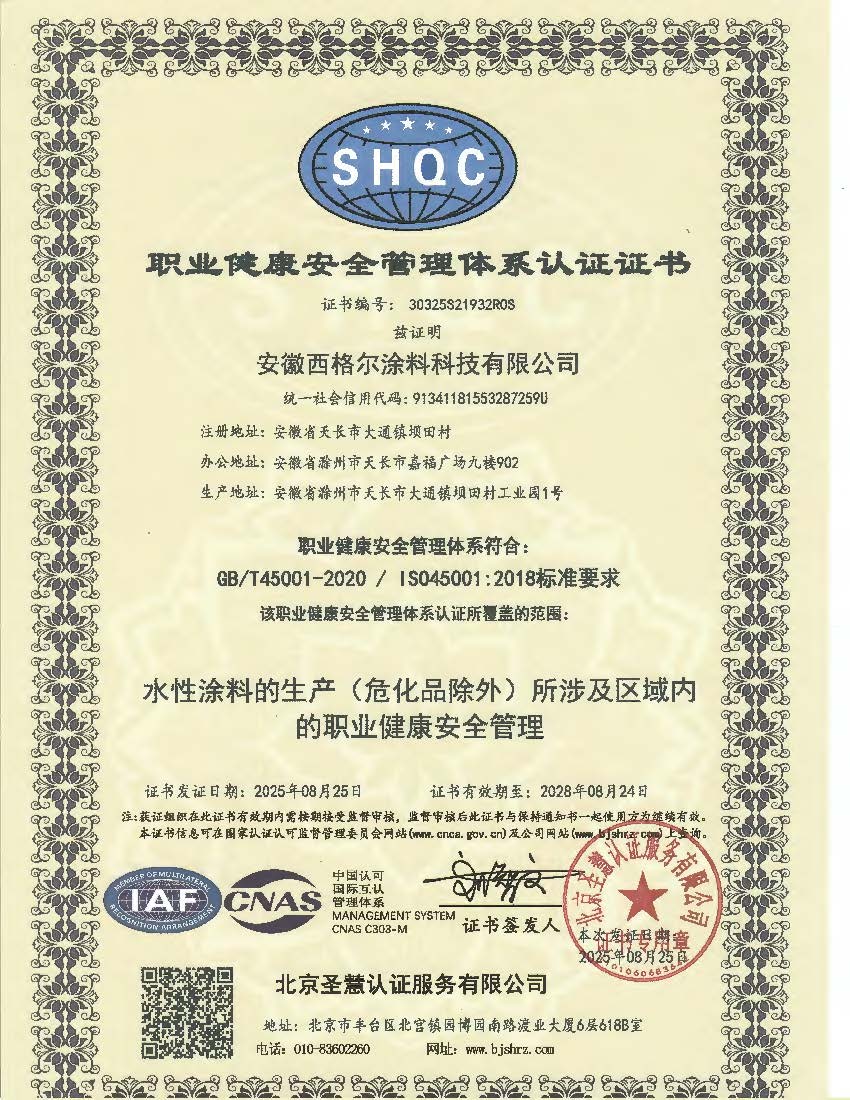 ISO 45001:2018 职业健康安全管理体系认证 （中文）