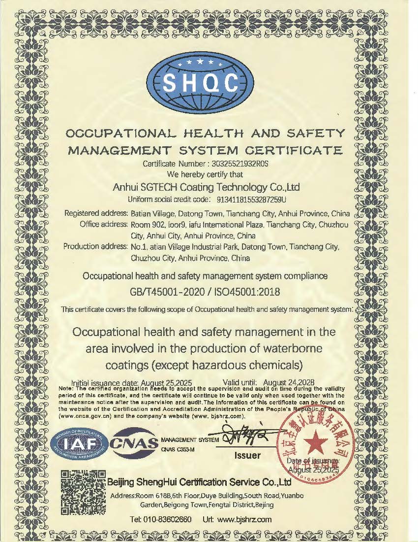 ISO 45001:2018 职业健康安全管理体系认证 （英文）