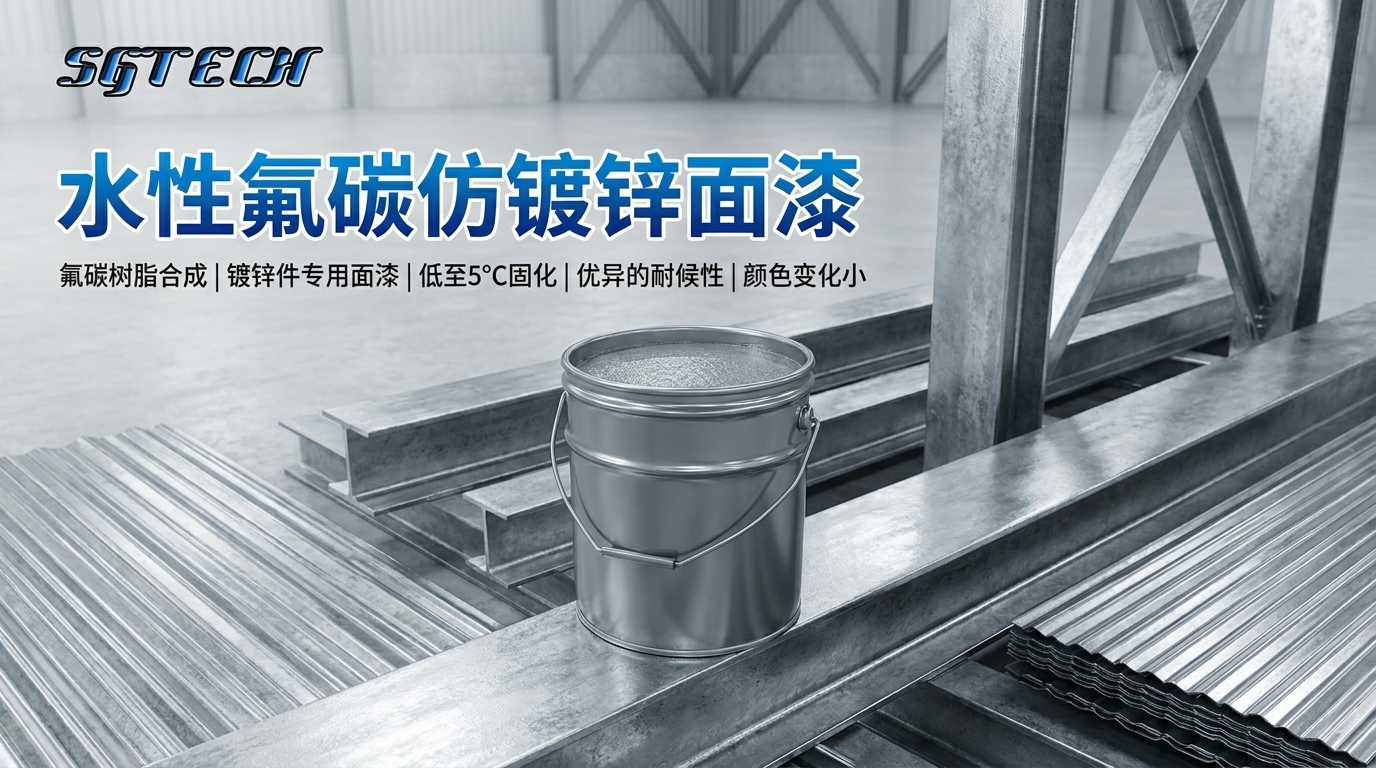 水性氟碳仿镀锌面漆(银白色)